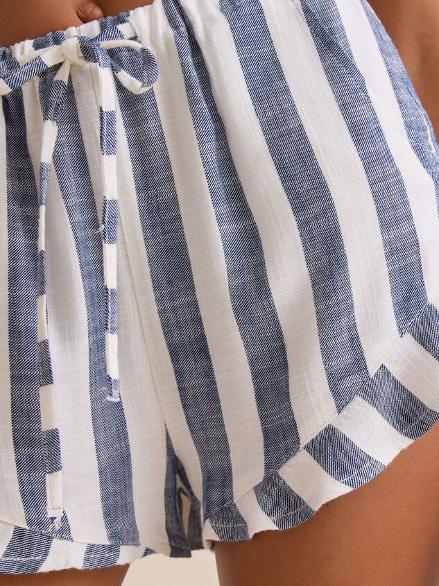Demi Stripe Linen Shorts Detail 5 - ALTAR'D STATE KIDS