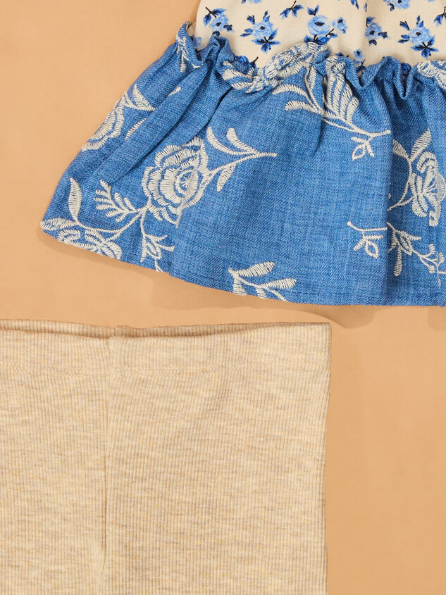 Maya Long Sleeve 3-Piece Toddler Set Detail 4 - AS Kids