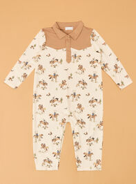 Horse Wrangler Long Sleeve Romper - AS Kids