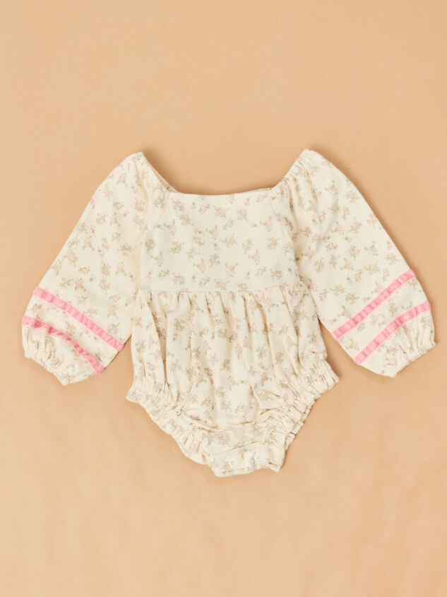 Ella Velvet Trim Floral Bubble Detail 2 - ALTAR'D STATE KIDS