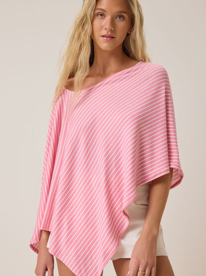 Stevie Pointelle Stripe Poncho - ALTAR'D STATE KIDS