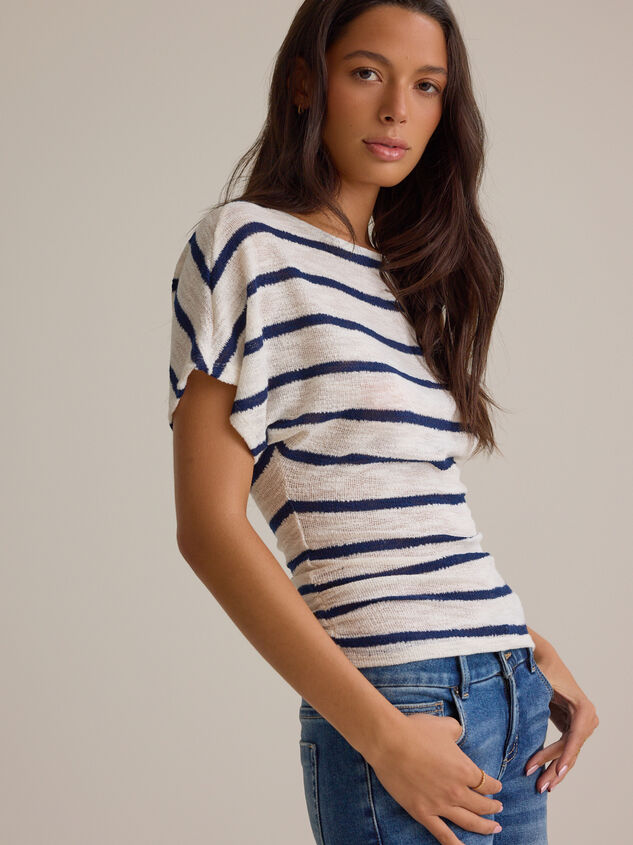 Emersyn Striped Fitted Top Detail 4 - AS Kids