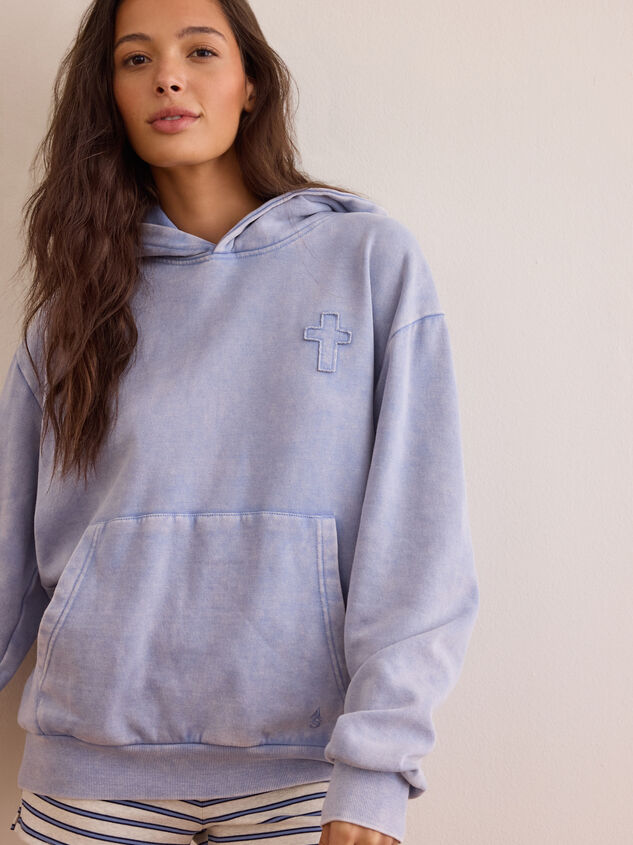 Faith Over Fear Appliqu&eacute; Hoodie Detail 4 - AS Kids