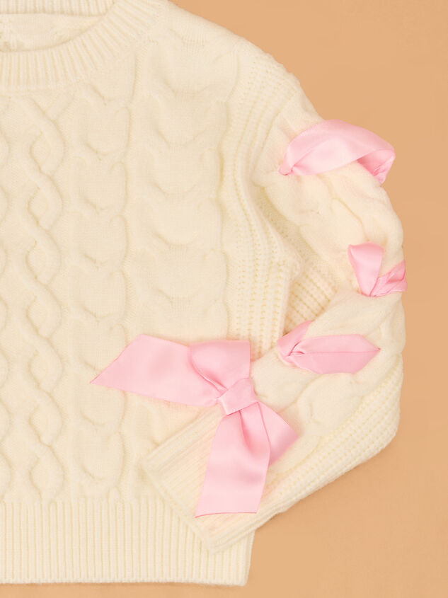 Briley Bow Sweater Detail 3 - AS Kids