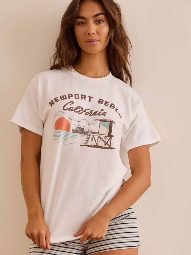 Newport Beach Oversized Tee Detail 2 - AS Kids