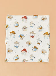 Cow-Dog Swaddle with Bandana Detail 2 - ALTAR'D STATE KIDS