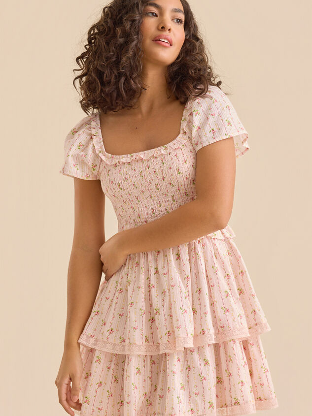 Cardi Floral Mini Dress Detail 3 - ALTAR'D STATE KIDS