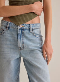Augusta High Rise Roll Cuff Jeans Detail 2 - AS Kids