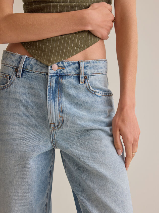 Augusta High Rise Roll Cuff Jeans Detail 2 - AS Kids