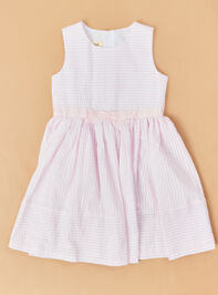 Bunny Seersucker Stripes Toddler Cardigan Dress Detail 3 - ALTAR'D STATE KIDS