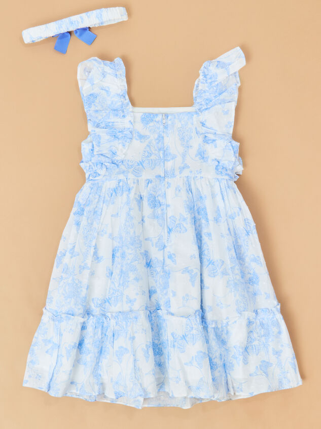 Serene Sky Toddler Dress with Headband Detail 4 - ALTAR'D STATE KIDS