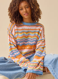 Keily Bright Stripe Sweater - ALTAR'D STATE KIDS