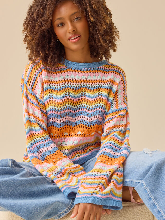Keily Bright Stripe Sweater - ALTAR'D STATE KIDS