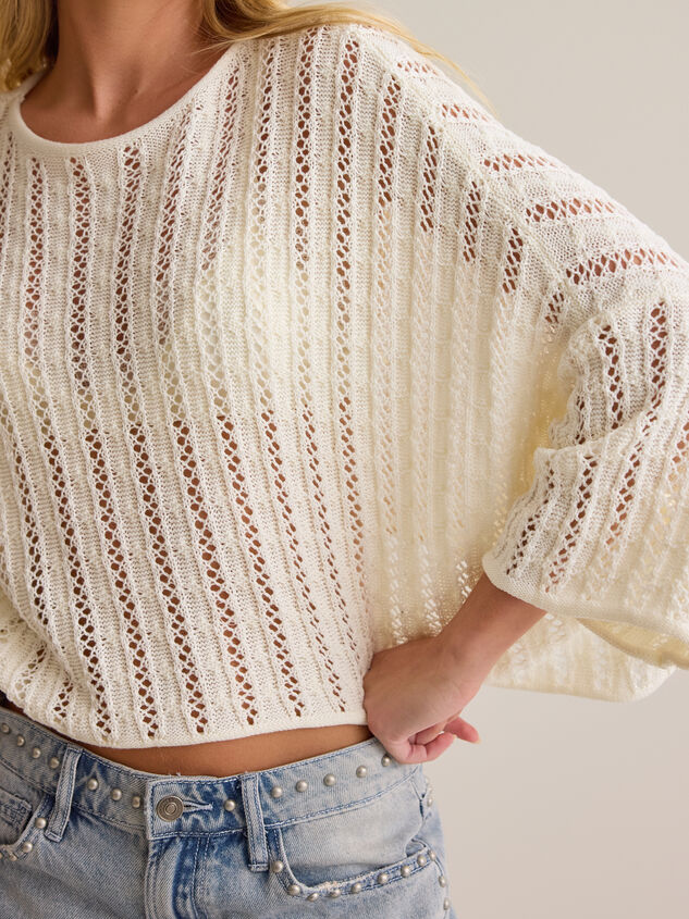 Alexis Knit Boxy Sweater Tee Detail 2 - AS Kids