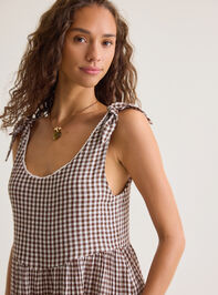 Kylie Gingham Mama Dress Detail 3 - AS Kids