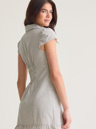 Hallee Plaid Mini Dress Detail 4 - AS Kids