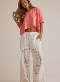 Hibiscus Patchwork Crochet Pant Detail 3 - ALTAR'D STATE KIDS