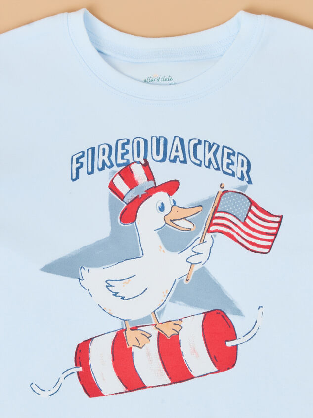 Firequacker Tee Detail 2 - AS Kids