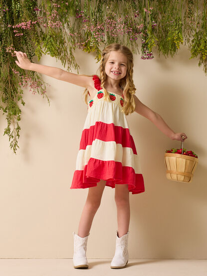 Sadie Strawberry Dress - ALTAR'D STATE KIDS