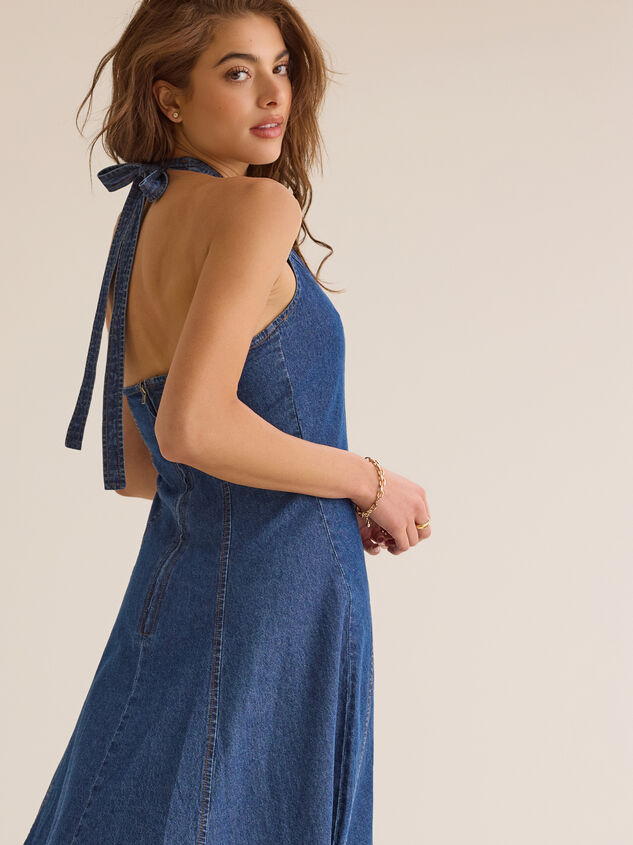 Ozzie Denim Midi Dress Detail 8 - ALTAR'D STATE KIDS