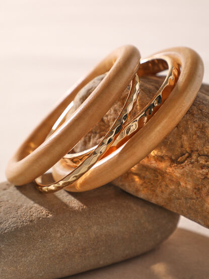 Bonnie 4PK Wood Bangle - AS Kids