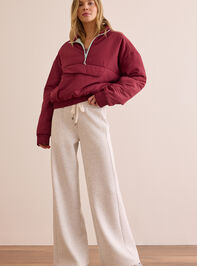 Courtside Cloud Puff Quarter Zip Detail 3 - AS Kids