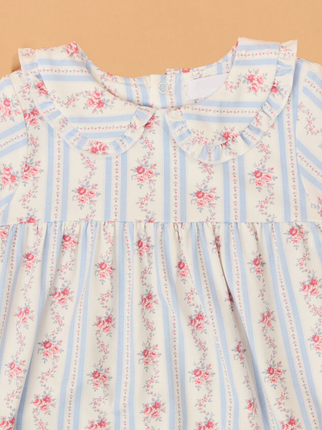 Anna Floral Peter Pan Dress Detail 2 - AS Kids
