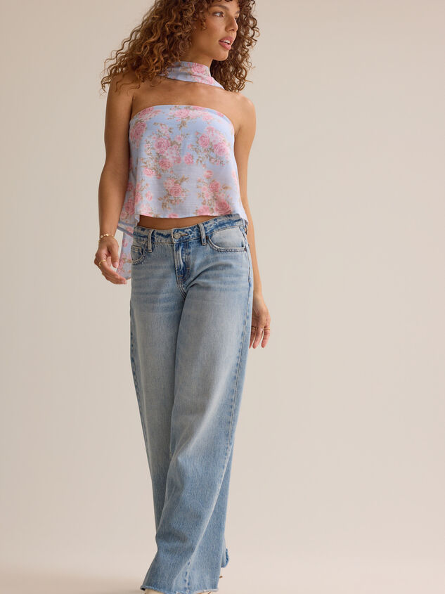 Elowen Floral Strapless Top Detail 4 - ALTAR'D STATE KIDS