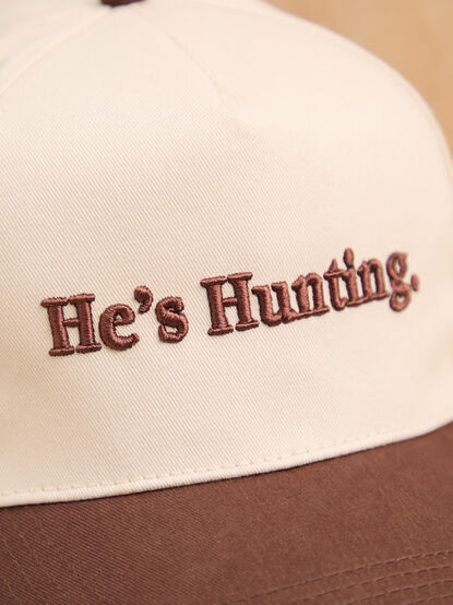 He's Hunting Trucker Hat - AS Kids