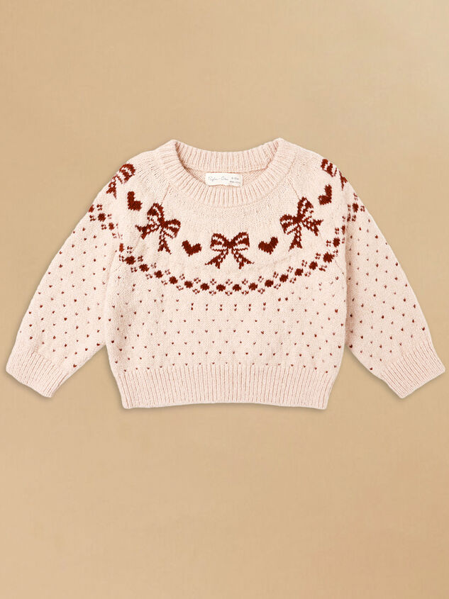 Fair Isle Bow Sweater by Rylee + Cru - ALTAR'D STATE KIDS