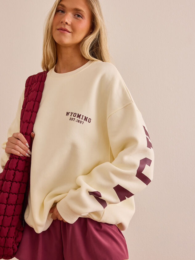Jackson Hole Wyoming Oversized Pullover Detail 4 - AS Kids