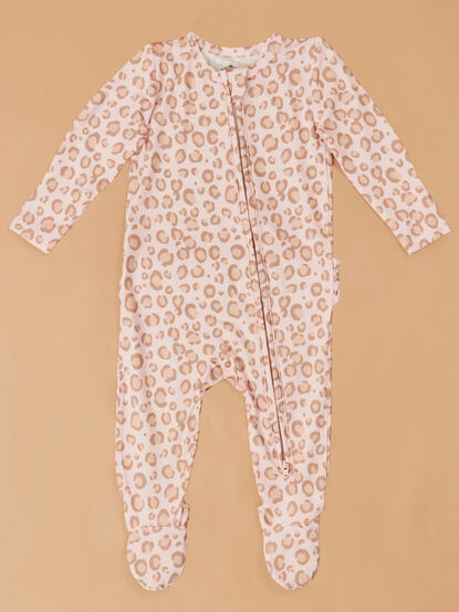 Lulu Leopard Footie - ALTAR'D STATE KIDS