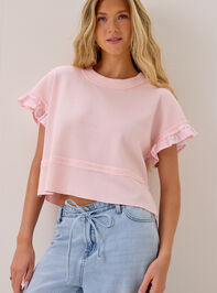 Ellis Thermal Lace Sleeve Top Detail 3 - AS Kids