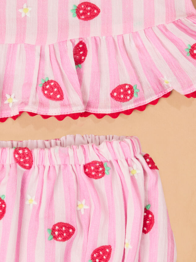 Strawberry Stripe Top with Hat Detail 6 - ALTAR'D STATE KIDS