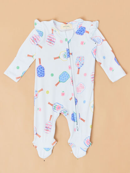 Floral Pickleball Footie - ALTAR'D STATE KIDS