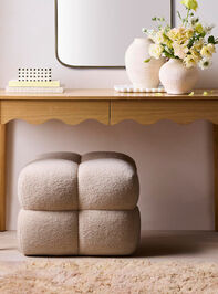 Paula Upholstered Stool Detail 2 - AS Kids