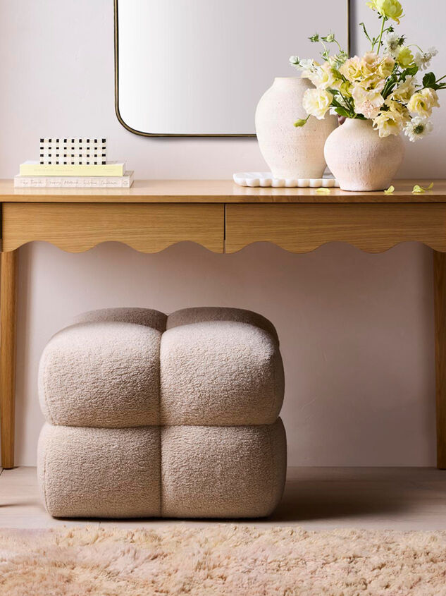 Paula Upholstered Stool Detail 2 - AS Kids