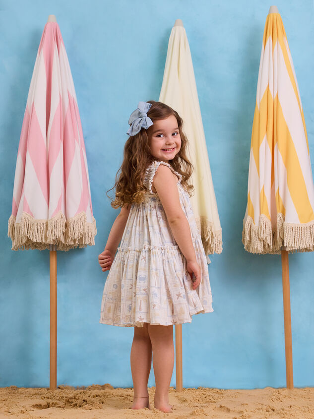 Beach Patchwork Toddler Dress Detail 5 - AS Kids