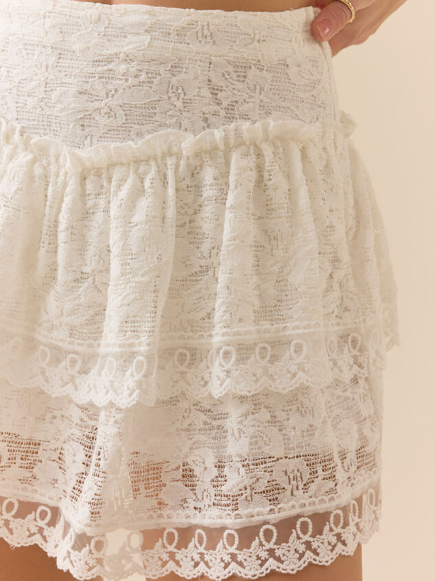 Leeanne Lace Double Layer Mini Skirt Detail 3 - ALTAR'D STATE KIDS