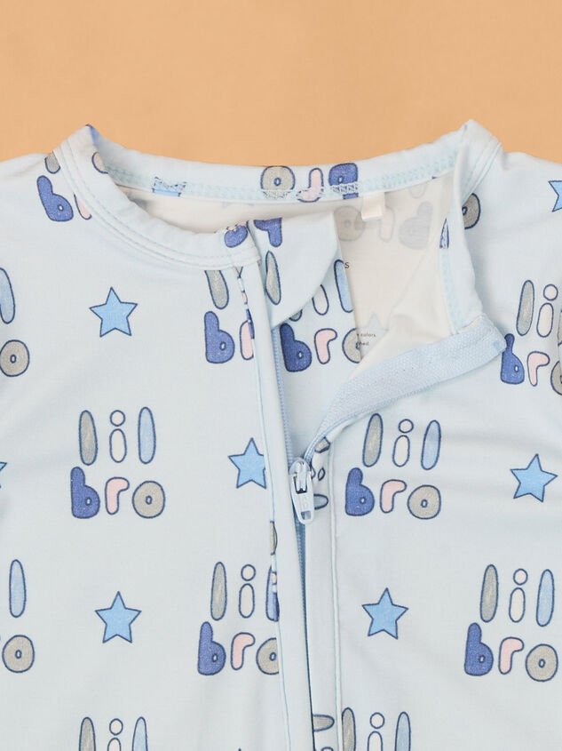 Lil Bro Long Sleeve Footie Detail 3 - AS Kids