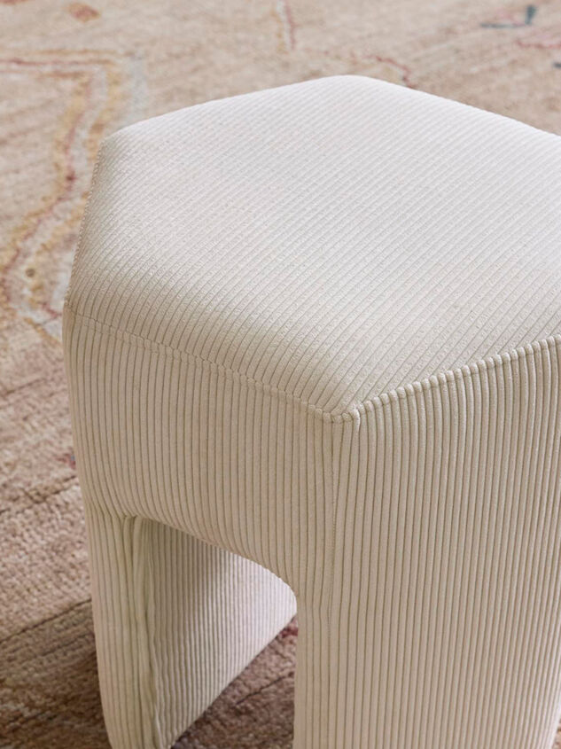 Fennel Upholstered Stool Detail 2 - ALTAR'D STATE KIDS