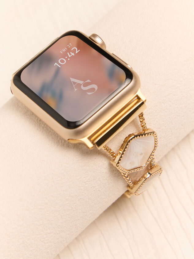 Beaded Shell Smart Watch Band Detail 2 - AS Kids