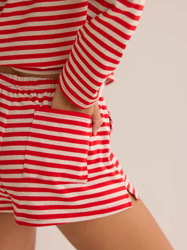 Reese Stripe Lounge Short Detail 5 - AS Kids