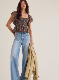 Maggy Embroidered Floral Top - AS Kids