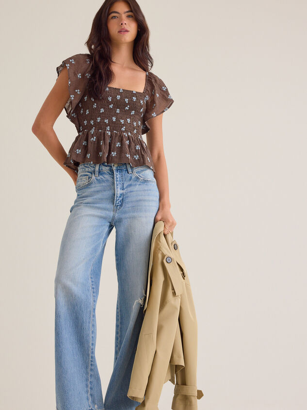 Maggy Embroidered Floral Top - AS Kids