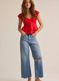 Cressida Flutter Sleeve Babydoll Top - AS Kids