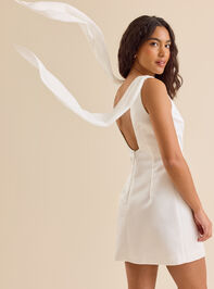 Alma Satin Mini Dress Detail 5 - ALTAR'D STATE KIDS