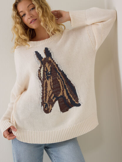 Ally Horse Knit Sweater - AS Kids