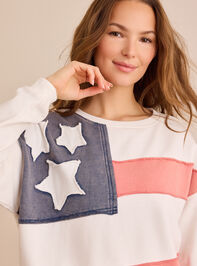 USA Flag Applique Pullover - ALTAR'D STATE KIDS