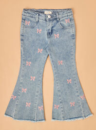 Edie Bow Flare Jeans Detail 2 - AS Kids